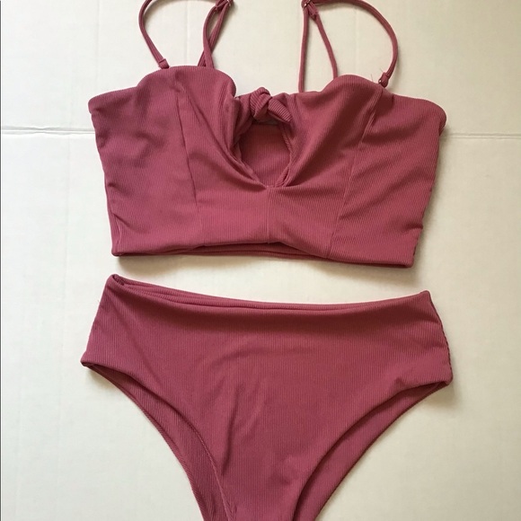 💖Host Pick💖 Zaful ribbed bikini bathing suit - Picture 1 of 10